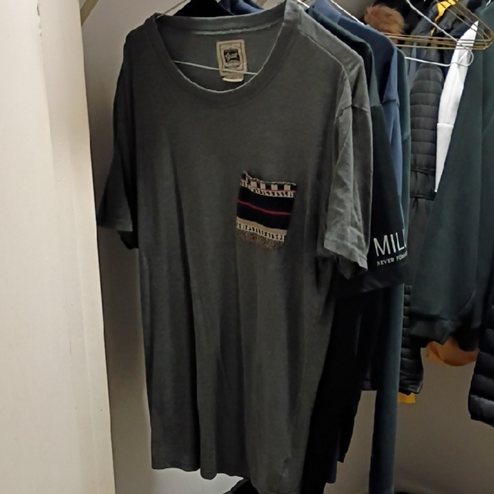 Gray Short Sleeve Tee Casual Cotton